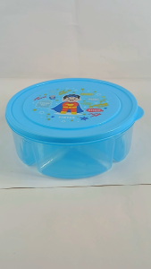 Tempat Makan Bulat Sekat 3 / Wadah Bekal / Sovenir / Lunch Box