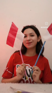 Bendera Plastik Merah Putih dengan tongkat Pluit - Bendera tongkat pluit