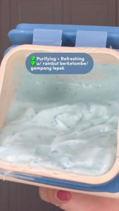 (SATUAN) MAKARIZO Texture Experience Creambath 60ml Sachet MINT SORBET Rambut Ketombe Keratin