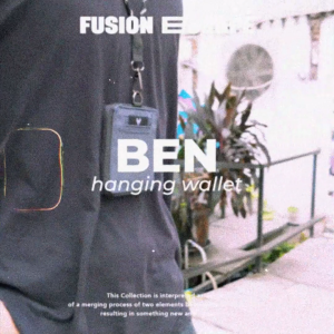 VONA Ben Hanging Wallet - Dompet Kartu ID Lanyard Pria Wanita Card Holder Dompet Gantung Leher