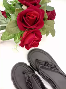 [GS-919] Sandal Jepit Wanita Motif Rantai TRENDY Kekinian Korea Style