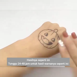 Stiker Tato Tulang Belakang | Fruit Ink | Cool Tattoo | Semi Permanen 9.8x48 cm | Waterproof | Tato Tahan Lama