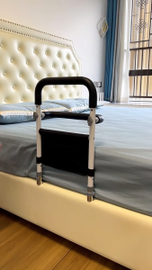 Bed Rails for Elderly Adults Safety Assist Handrail with Storage Bag Height Adjustable Fall Prevention Bed Rail for Pregnant Disabled