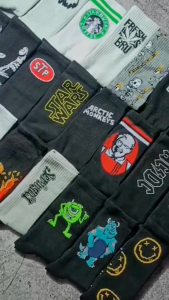 Kaos Kaki Oldschool Motif Skate Merk Panjang Premium - Hosela Project