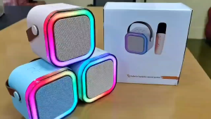 [ BỘ 1 LOA KÈM 2 MIC ] Loa Bluetooth Karaoke Mini Kinyo K12 Thiết Kế Cực Đẹp Dễ Sử Dụng Âm Thanh Hay Kèm 2 Micro Cao Cấp Pin Trâu - BẢO HÀNH 1 ĐỔI 1 từ MƯỜNG THANH ROYAL