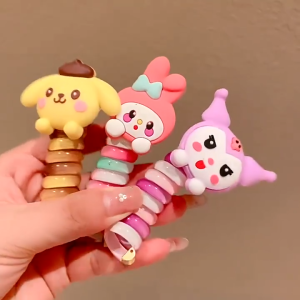 Ikat Rambut Kepala Karet Anak ROLL Rambut Kartun Sanrio Tali Rambut Anak Perempuan Kuncir SPIRAL