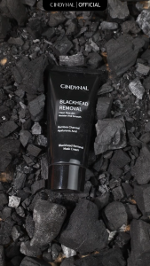 CINDYNAL Black Mask Bamboo Charcoal Masker Komedo Hidung Peel Off Mask 60gr