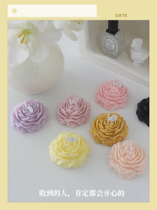 Scented Candle Rose Peony Bunga Lilin Aromatherapy Gift Set Premium Lilin Aroma Souvenir Wedding Lilin Dekorasi Pengharum Ruangan