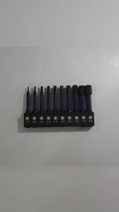 10Pcs/Set Screw Impact Bit 50mm Magnetic Hex Key Screwdriver Socket Set S2 Hexagon Screwdriver Bit