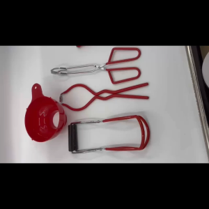 6 Piece Stainless Steel Kitchen Tool Anti-Scald Clip Suit Red Canning Kit Canning Supplies Set
