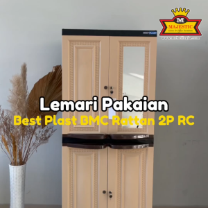 Lemari Plastik Best Plast Rattan 2P RC - Jogja