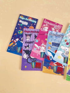 Bộ tranh dán kim tuyến ma thuật cao cấp hot trend kiểu mới dành cho các bé