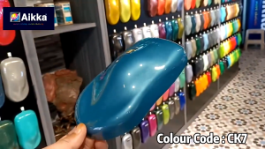 2K Paint  AIKKA CK7 Horizon Blue  SUPREME CRYSTALIZER Color Car Motor Paint DIY Aerosol Spray Bottle Cat Bancuh Kereta