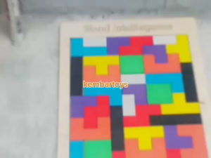 APE-TETRIS: Mainan Edukasi Anak Alat Peraga Puzzle Tetris Susun Geometri Kayu Tangram