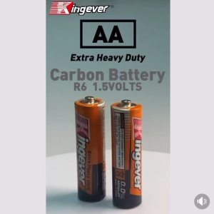 [24H Shipping] kingever extra heavy duty battery super 1.5V AA/AAA carbon battery 4PCS battery for toy car battery charger baterya ph original kingever battery aaBINLU