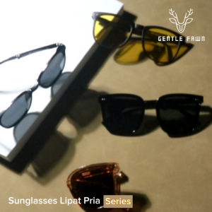Gentle Fawn Kacamata Sunglasses Lipat Fashion Pria Bahan TR90 Nyaman  Simple Lipat Series Affordable Trendy