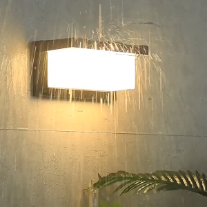 Lampu Dinding Outdoor Minimalis Modern Tempel Aesthetic Hias LED 12/18 Watt Waterproof Taman Ruang Tamu Kamar Tidur Hitam Lampu Dinding