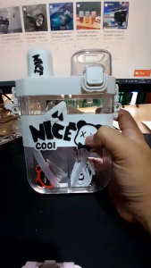 TERBARU BOTOL MINUM UNIK DAN LUCU 2 SISI DALAM BOTOL KAPASITAS 620 ML