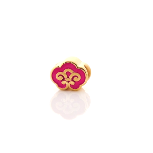 Chow Sang Sang 周生生 Charme Blessings Culture 999 Gold Reddish Ruyi Charm 91502C (Bracelet Not Included)