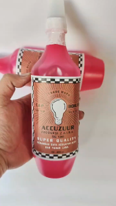 ACCU ZUUR BOTOL MERAH: AIR AKI KERING 500 ML 3PCS