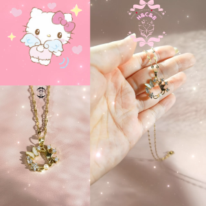 HCB❤"Golden Butterfly Crown Necklace - Enchanting Jewelry for a Royal Touch!"