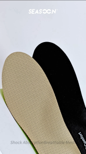 PU Leather Shoe Insole for Men & Women Soft Elastic Comfort Daily Shoes Pad Insert Beactable 1 Pair