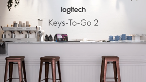 Logitech Keys-To-Go 2 Portable Bluetooth Keyboard Built-in Cover for Windows Android Linux iPad iPhone MacApple TV