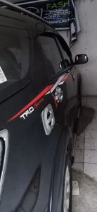 STIKER CUTTING TIMBUL TRD SPORTIVO RUSH TERIOS FORTUNER WARNA HITAM GREY
