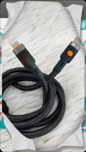V2S X7 30W Fast Charging Nylon Braided Cable & Sync Cable 1Meter PD C-L Type-C/To/iPH