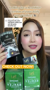 IAM Amazing worldwide Black Coffee mix with Organic Barley 10 sachets x 2.5g | Barley made in Australia