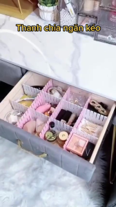 [HCM] Bộ 4 thanh Vách chia ngăn kéo tủ thông minh bằng nhựa thanh chia ngăn tủ -Cozy520