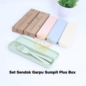 GTB - R190 3 in1 Sendok Stainless Cutlery Dinnerware/Sendok Set Stainless Steel/Travel Cutlery Set