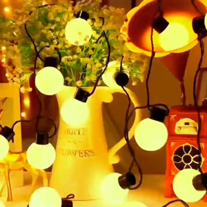 พร้อมส่ง ไฟปีใหม่ ไฟเชอรรี่ ไฟประดับ ไฟตกแต่ง ไฟเชอรี่ ไฟประดับตกแต่งห้อง ตกแต่งสวยงาม ไฟ led 50LED ยาว 5 เมตร กันน้ำ