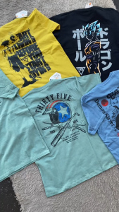 Baju Kaos Distro Gambar Motor Style Anak Laki-Laki Umur 7-16 Tahun Warna Denim Terbaru