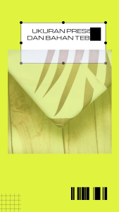 Sprei katun motif green tulips. aesthetic anti geser king size LP