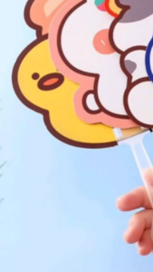 Bayar Di Tempat - Kipas Gagang Motif Karakter / Hand Fan Kartun Lucu