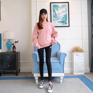 FELLO Women Plus Size Plain Long Legging Cotton Waist Adjustable Pregnant Maternity Office Casual Long Pant (1PC)