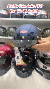 Mũ Bảo Hiểm ANDES 109 Trơn /Lòng Nón 3S Tháo Giặt .