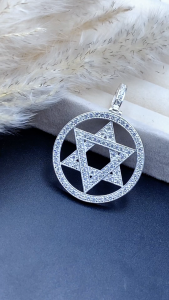 Mặt Dây Chuyền Nam Ngôi Sao 6 Cánh David - BẠC HIỂU MINH MDN464