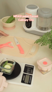 COCONI Culinary Trio Cutting Board Ceramic Knife Peeler | Talenan Pisau Pengupas Buah Set 3in1