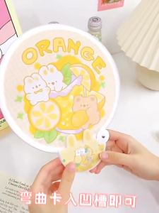 Kipas Tangan Ajaib & Kipas Tangan Bulat Motif Cartoon Lucu