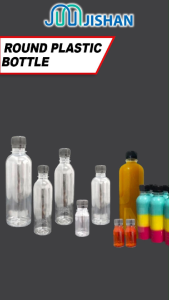 60/220/250/330/500ml Plastic Thick Bottle with Cap/PET Clear Round Juice Milk Tea Botol Plastik Kosong [1pc]