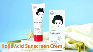 GUAN JING Kojic Acid Sunscreen SPF50 PA+++ Guanjing Body Sublock Badan Wajah Sunscreen Cream 80g - Mengandung Kojic Acid Vitamin C dan Green Tea Yang Dapat Membantu Meratakan Warna Kulit dan Melindungi Kulit dari Paparan Sinar Matahari