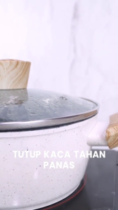 Cypruz White Granite Fry Wok / Wajan Tebal Anti Lengket 20/24/26/28 CM - 20CM