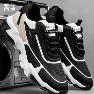 Mens Korean Casual Sports Shoes Outdoor Hiking Shoes Thick Sole Heightening Breathable Shoes