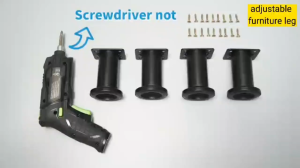 Metal Adjustable Furniture Leg Bed Leg Support Metal Sofa Leg Table Feet Cabinet Support