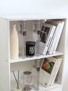 LIVO Multifunctional Expandable Shelf Organizer with Secure Fixing | Adjustable Space Saver for Wardrobe Cabinets & Drawers 10133