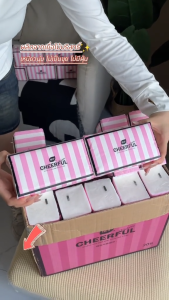 [ 20ห่อ ] Botare CHEERFUL PINK Air-cushion ดีลักซ์ คอมฟอร์ท กระดาษทิชชู่ ห่อยาว หนา 4 ชั้น 360 แผ่น