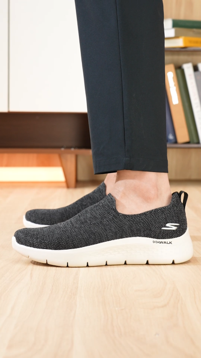 Skechers Men GOwalk Flex Utopia Shoes 216490-BLK Air-Cooled Goga