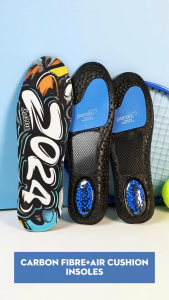 Elastic Insoles Shock Absorption Carbon Fiber Running Sport Shoe Pad Arch-Support Insert Air Cushion